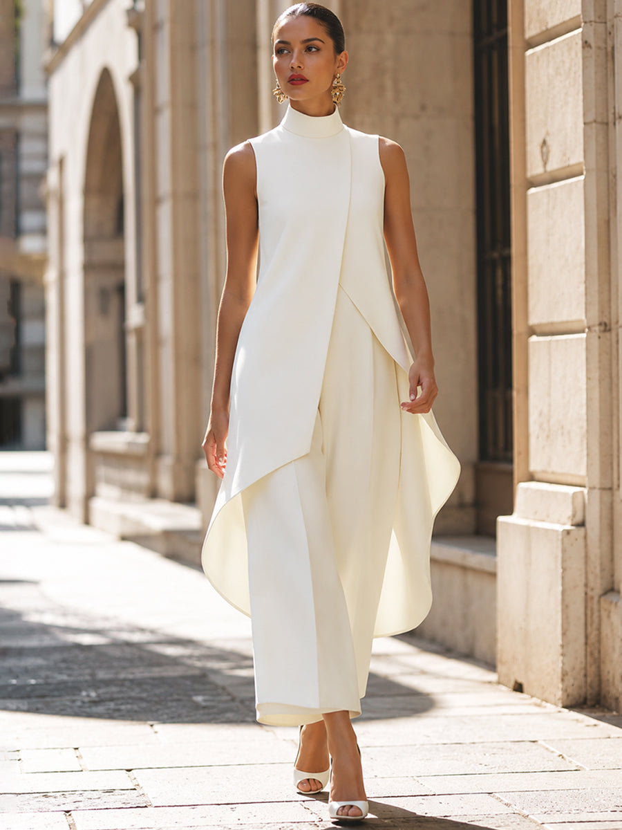 Catalina | Ensemble Élégant à Pantalon Large