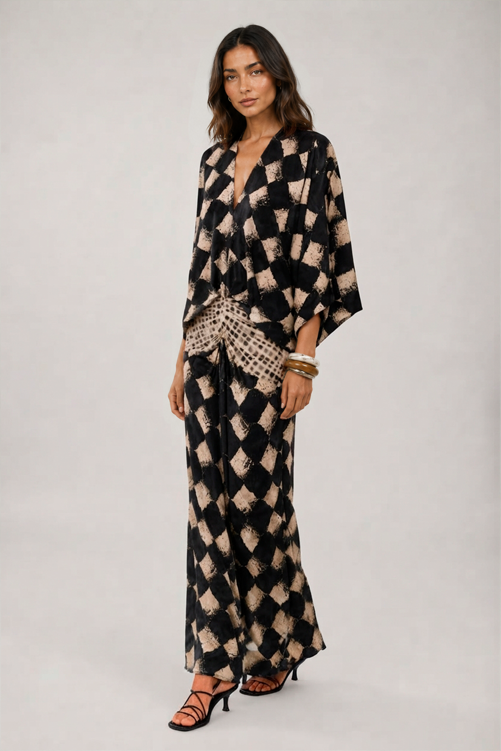 Maelia | Robe Longue à Imprimé Mosaïque
