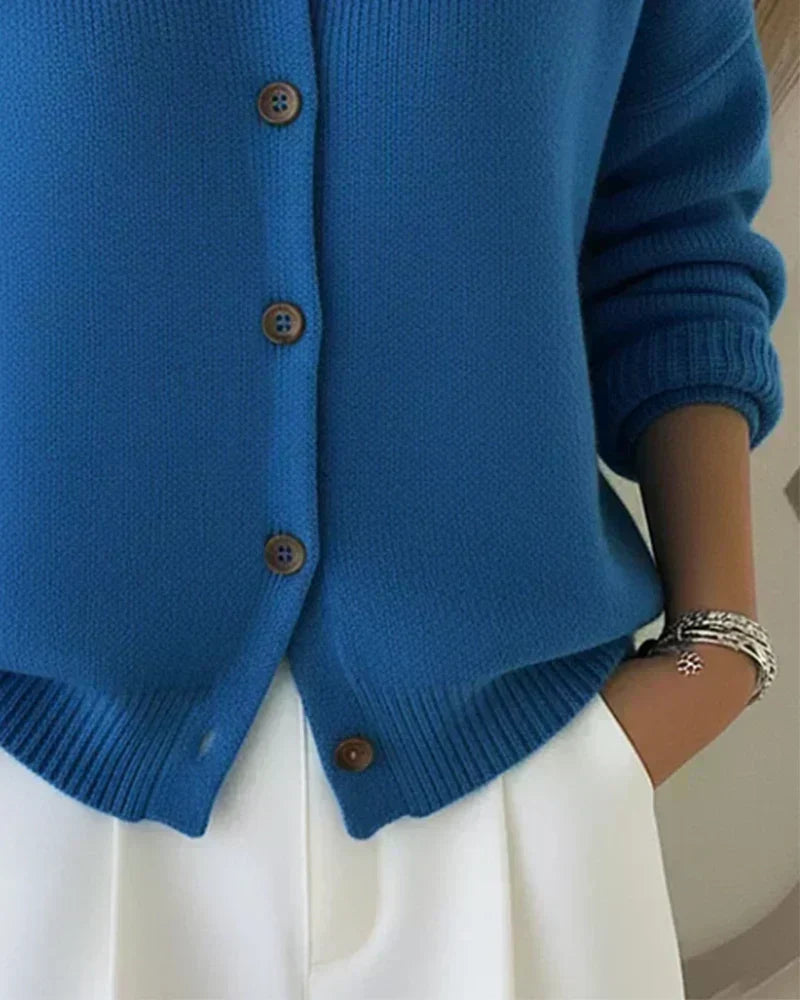 Claire™ | Cardigan à col boutonné