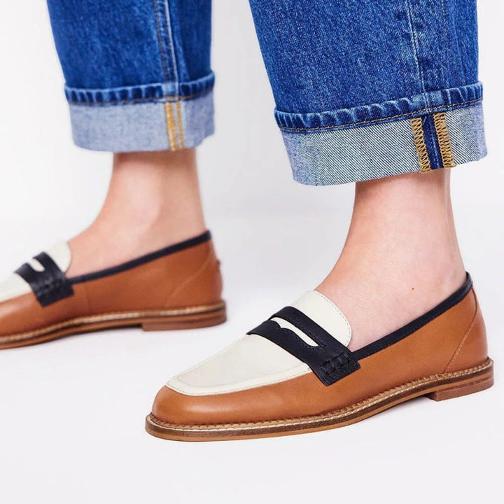 Clara | Mocassins à talon carré
