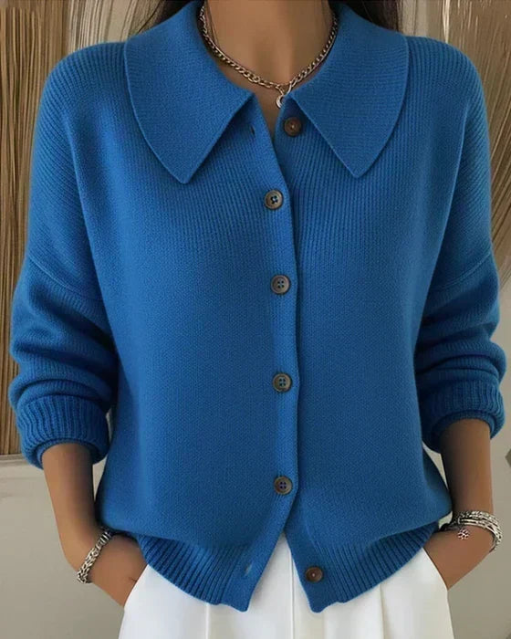 Claire™ | Cardigan à col boutonné