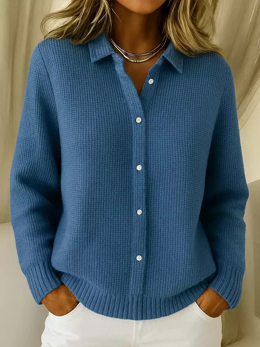 Camille™ | Cardigan à Boutons en Maille Texturée