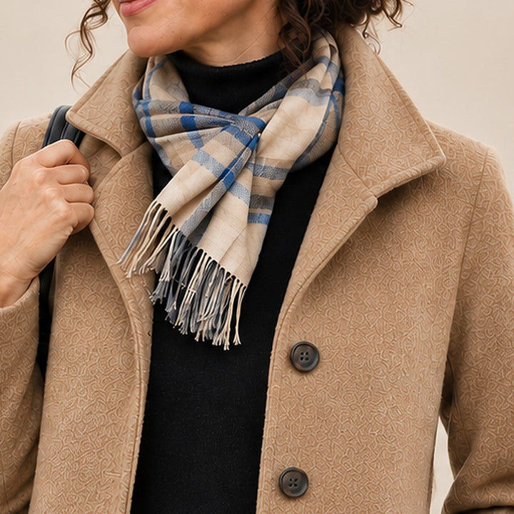 Greta | Manteau Élégant avec Écharpe Assortie
