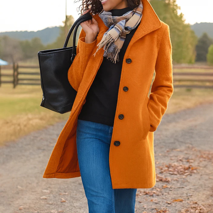 Greta | Manteau Élégant avec Écharpe Assortie