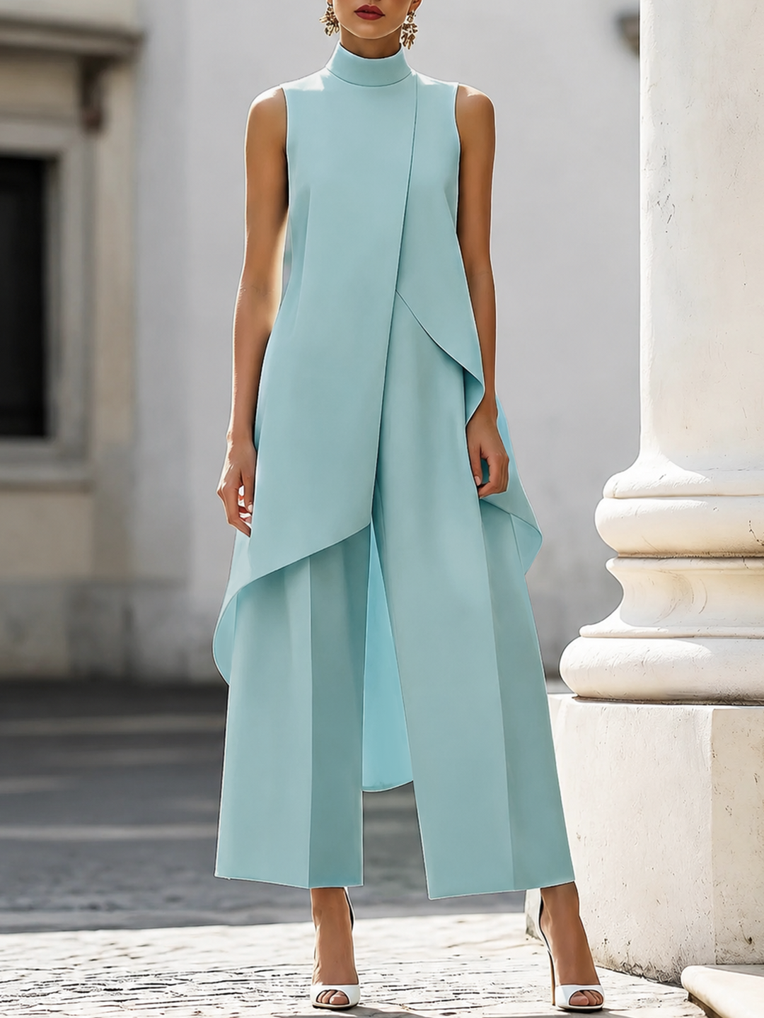 Catalina | Ensemble Élégant à Pantalon Large
