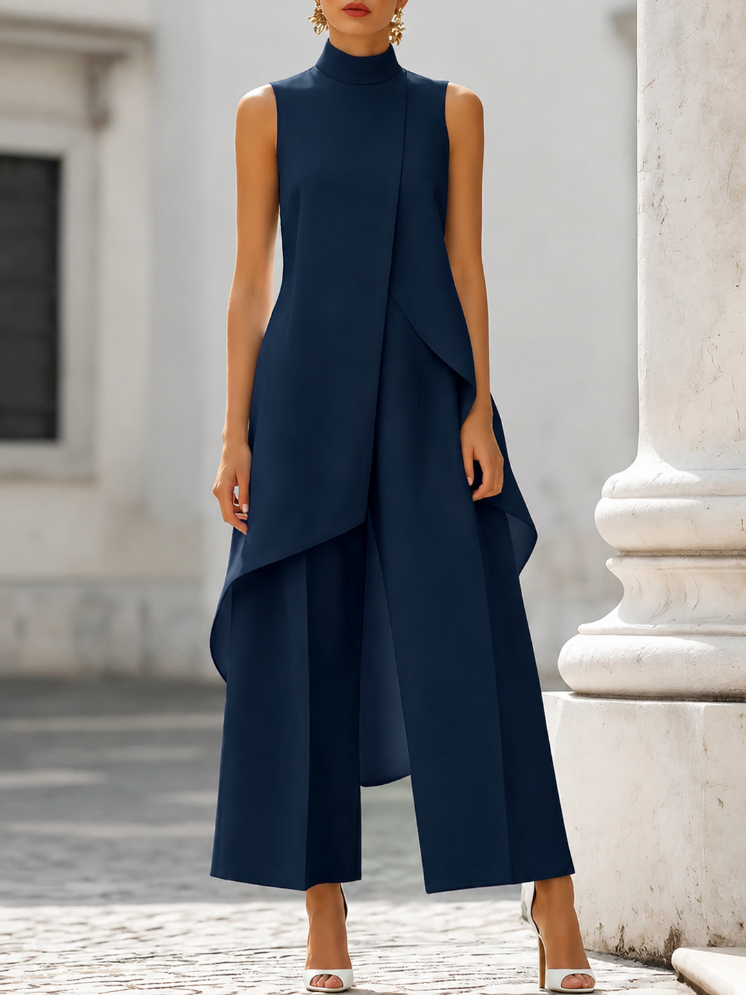 Catalina | Ensemble Élégant à Pantalon Large